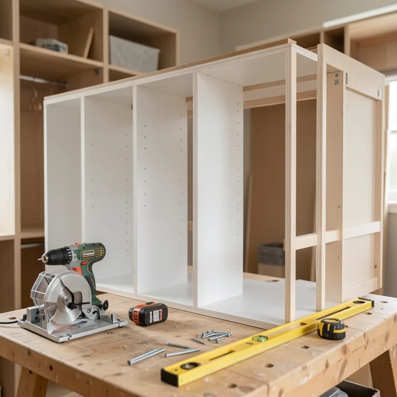 Comment fabriquer un dressing sur mesure ? Plans et étapes 2026